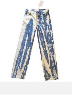 Revice Jeans Women's 25 Blue Super 80s After School Special Acid Tie Dye Relaxed
